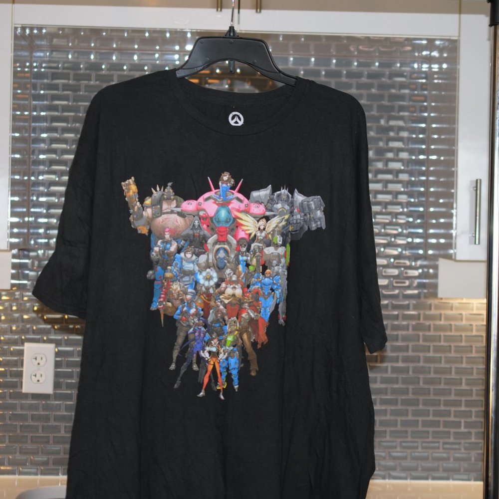 ❤️🟰💲⬇️ Overwatch, Video Game, Anniversary, Men's 3XL